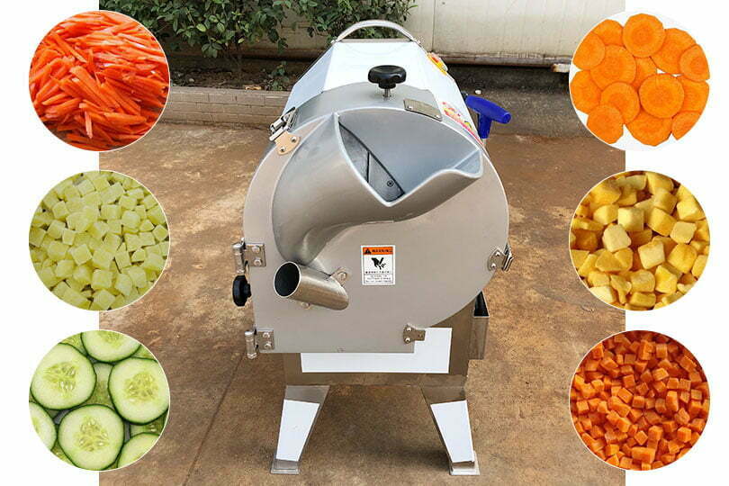 Commercial bulbous vegetable cutter machine