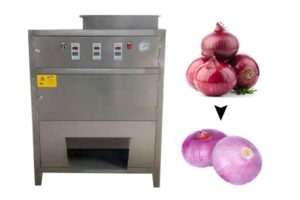 Onion peeling machine