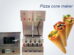 Pizza cone maker machine