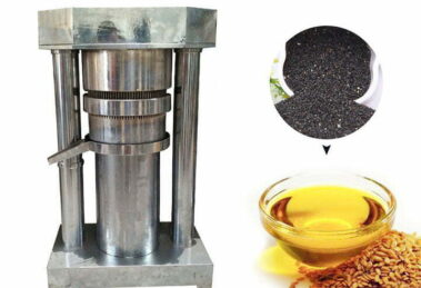 Hydraulic sesame oil press machine