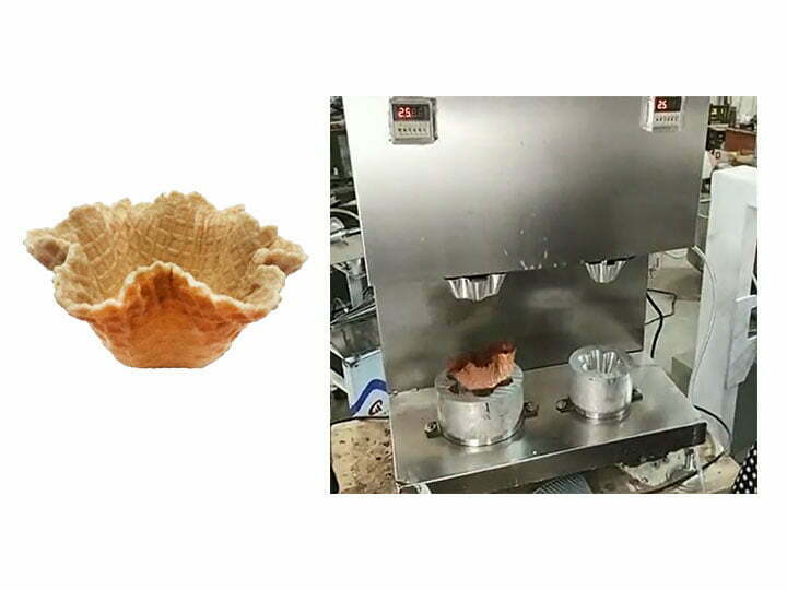 Waffle bowl making machine