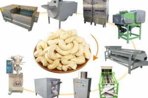 Small semi automatic cashew nut processing machine