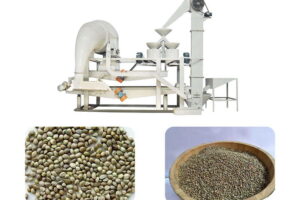 Hemp seed shelling separating machine