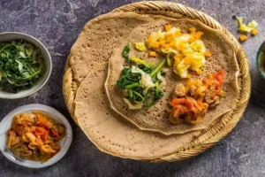 Delicious injera food