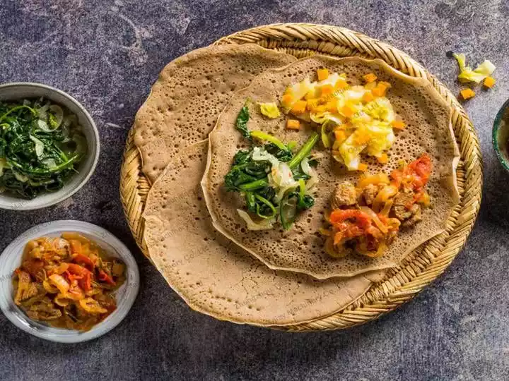 Delicious injera food